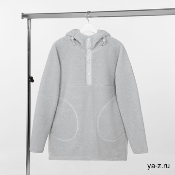 Анорак унисекс Oblako, светло-серый, размер ХL/ХХL