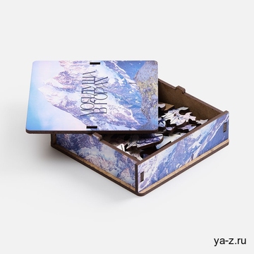 Деревянный пазл в шкатулке PuzzleBox на заказ