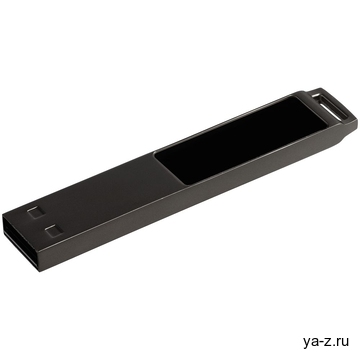 Флешка markBright Black с синей подсветкой, 32 Гб
