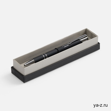 Ручка шариковая Keskus Soft Touch в футляре, черная