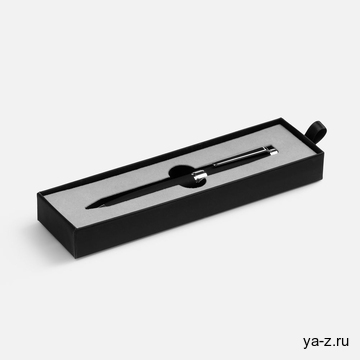 Ручка шариковая Broad Ring Soft Touch в футляре, черная