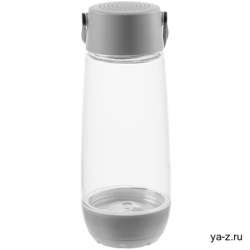 Бутылка для воды Torsta Light с колонкой и светильником, серая