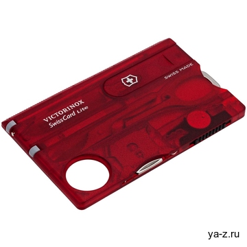 Набор инструментов SwissCard Lite, красный