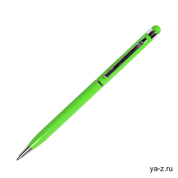 TOUCHWRITER, ручка шариковая со стилусом для сенсорных экранов, светло-зеленый/хром, металл
