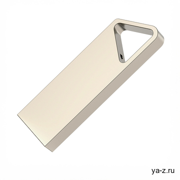 USB flash-карта SPLIT (16Гб), серебристая, 3,6х1,2х0,5 см, металл