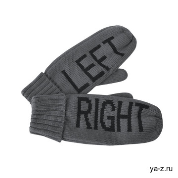 Рукавицы мужские "LEFT&RIGHT" с теплой подкладкой