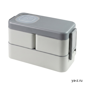 Ланч-бокс BIEN;1050 мл, 19.5x8.8x12.4 см; серый