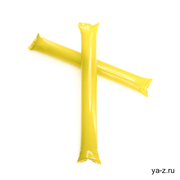 Палки-стучалки "Оле-Оле", полиэтилен, 60 *10 см, жёлтый