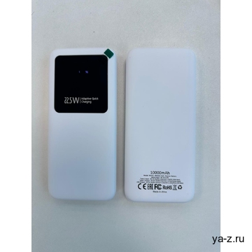 Внешний аккумулятор Kris soft touch, 10000mAh Белый