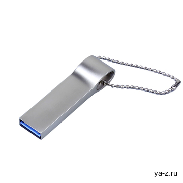 USB 2.0-флешка на 64 Гб с мини чипом и боковым отверстием для цепочки