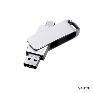 USB 3.0-флешка на 32 Гб 3-в-1 с разъемами Micro USB и USB-C