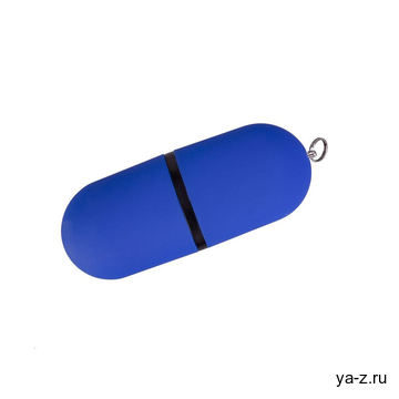USB 2.0- флешка на 512 Мб «Пилюля Soft-touch»