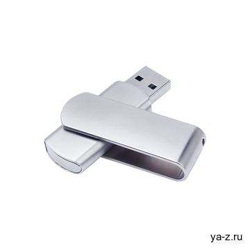 USB 2.0- флешка на 512 Мб матовая поворотная