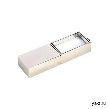 USB 2.0- флешка на 16 Гб кристалл в металле