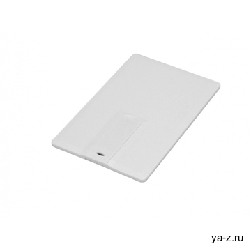 USB 2.0- флешка на 64 Гб в виде пластиковой карты с откидным механизмом