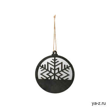 Подвеска деревянная «Noirflake»
