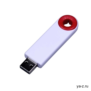 USB 2.0- флешка промо на 32 Гб прямоугольной формы, выдвижной механизм