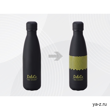 Вакуумная термобутылка «Vacuum bottle C1», soft touch, с УФ-печатью