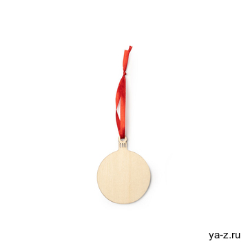 Деревянное новогоднее украшение JINGLE, шар