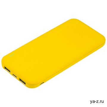 Внешний аккумулятор с подсветкой Люче (Luce) Lemoni 10000 mAh, желтый