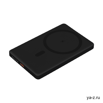 Внешний аккумулятор Атлантис (Atlantis) PD 5000mAh с функцией беспроводной зарядки 15W, черный