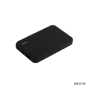 Внешний аккумулятор с подсветкой Скайлайн (Skyline), 5000 mAh, черный