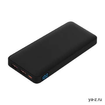 Внешний аккумулятор с подсветкой Анкор Плюс PD (Ancor PD Plus)10000 mAh, черный