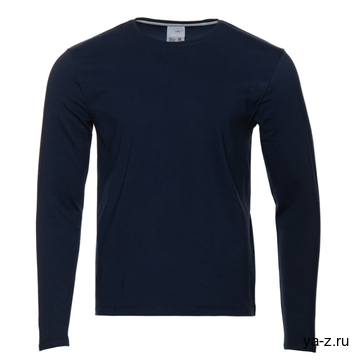 Лонгслив STAN хлопок/эластан 180, 35, Тёмно-синий,  (46)  (54/XXL)