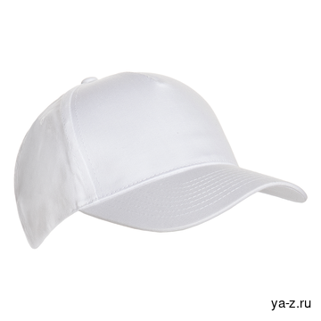 Бейсболка STAN 5 клиньев хлопок 150, 10L, Белый,  (10/1)  (56-58/ONE SIZE)