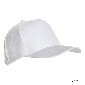 Бейсболка STAN 5 клиньев полиэстер 150, 10P, Белый, (10/1) (56-58/ONE SIZE)