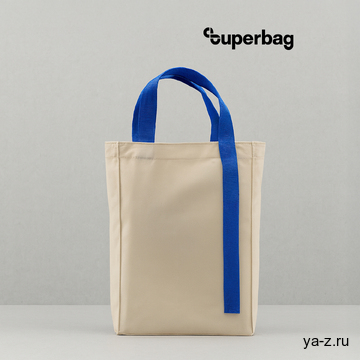 Шоппер Superbag Pack (M) (неокрашенный с синим)