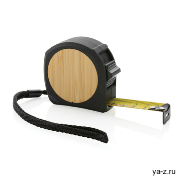 Рулетка Bamboo из переработанного пластика RCS, 5м/19 мм